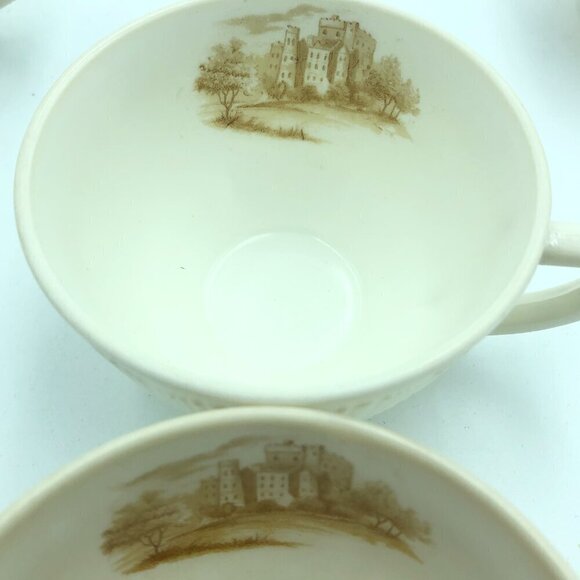 Macbeth Evans Cremax Castle Cups Rare Lot of 5 - Picture 5 of 5